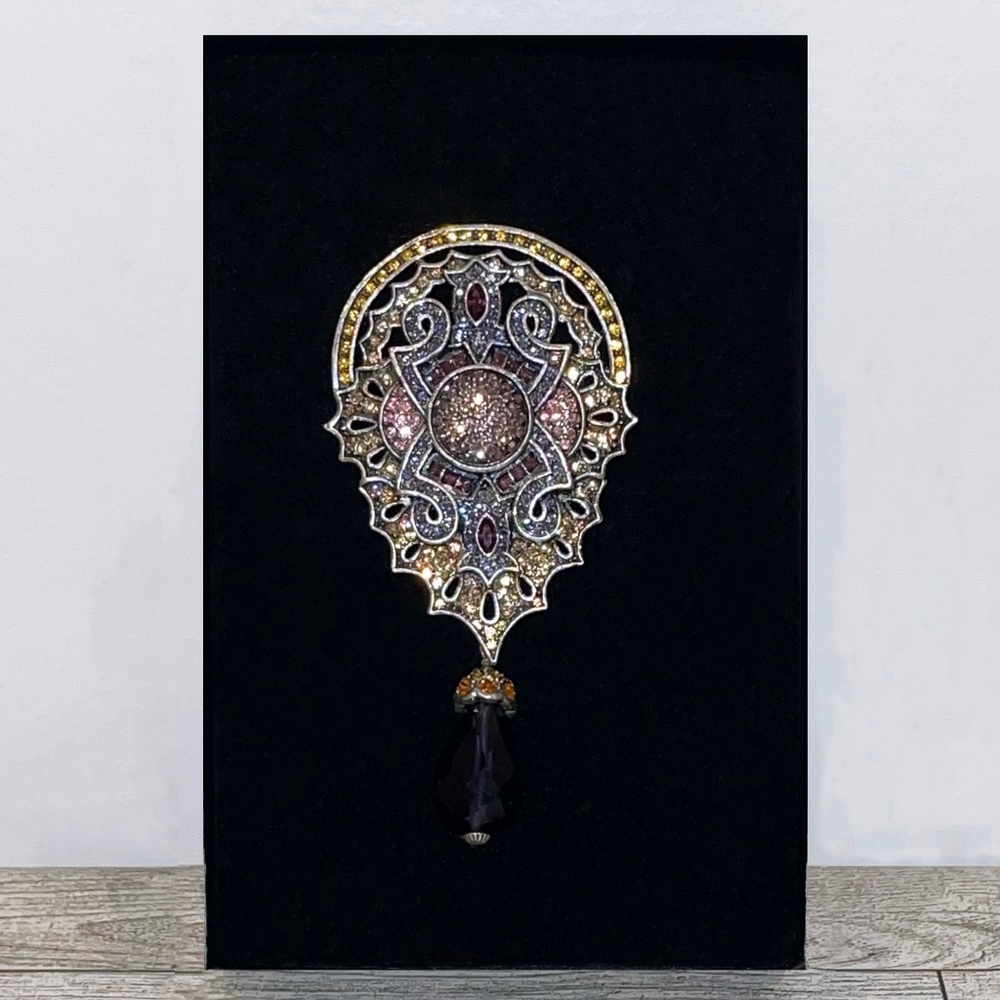 *NWB* LaVintage Multicolor Crystal Brooch